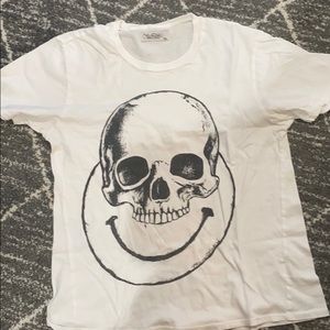 Lauren Moshi skull/smiley face t-shirt